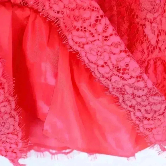 NWT RSVP by Talbots Size 18 pink sleeveless lace ruffle bottom blouse - Picture 5 of 15